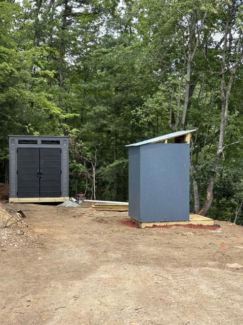 Site Work photo from the Ridgetop Refuge cabin build, July 9, 2025