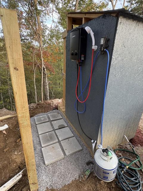 Site Work photo from the Ridgetop Refuge cabin build, October 3, 2025