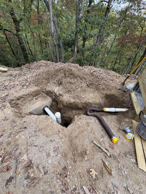 Site Work photo from the Ridgetop Refuge cabin build, October 5, 2025