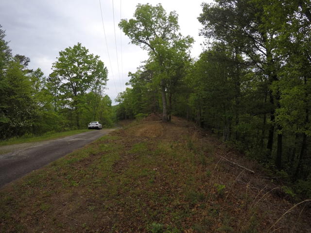 Land Clearing photo from the Ridgetop Refuge cabin build, April 27, 2024