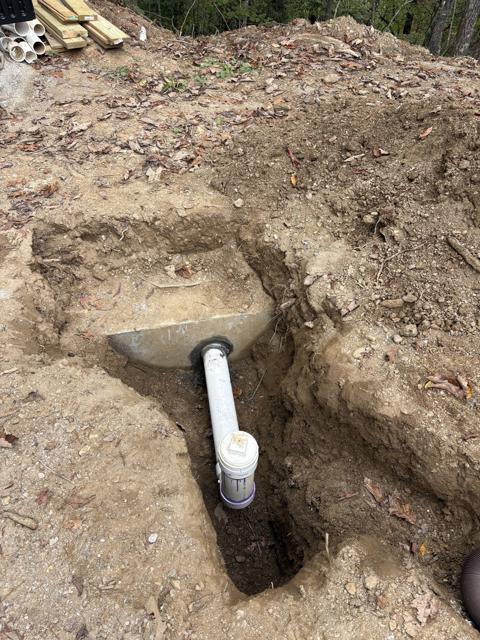 Site Work photo from the Ridgetop Refuge cabin build, October 5, 2025
