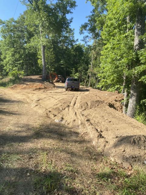 Land Clearing photo from the Ridgetop Refuge cabin build, June 14, 2024