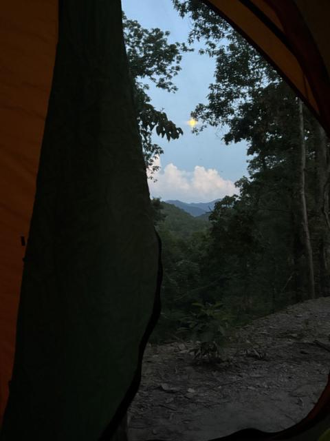 Site Work photo from the Ridgetop Refuge cabin build, July 8, 2025