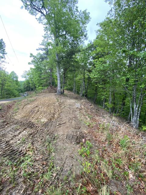 Land Clearing photo from the Ridgetop Refuge cabin build, May 3, 2024