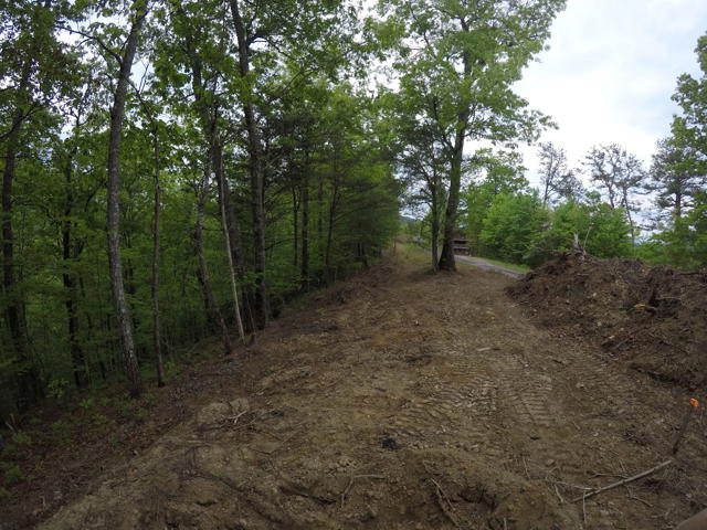 Land Clearing photo from the Ridgetop Refuge cabin build, April 27, 2024
