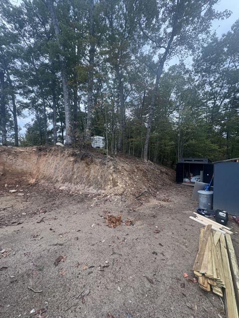Site Work photo from the Ridgetop Refuge cabin build, October 2, 2025