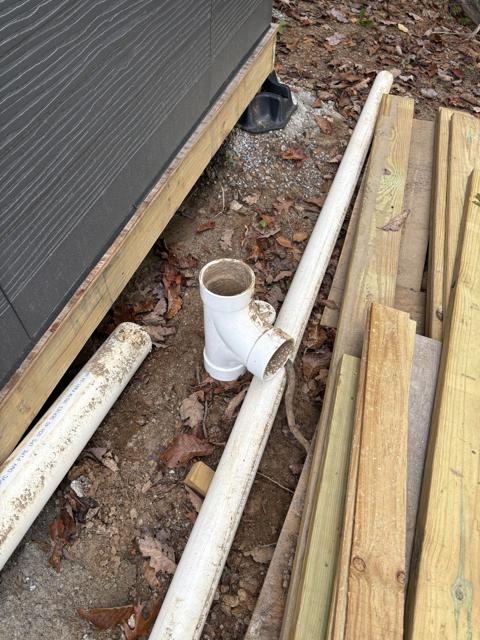 Site Work photo from the Ridgetop Refuge cabin build, October 5, 2025