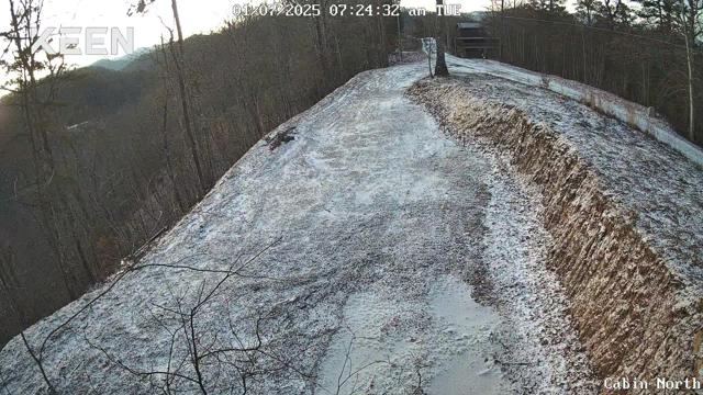 Site Work photo from the Ridgetop Refuge cabin build, January 7, 2025
