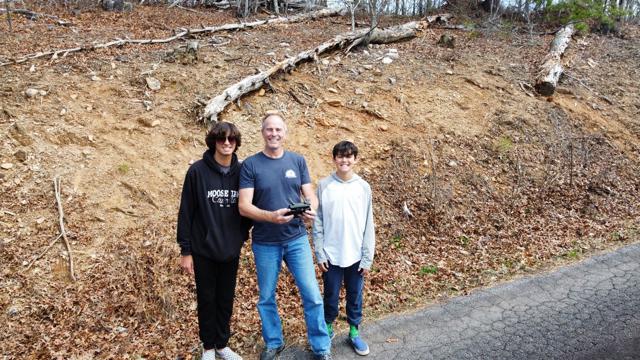 General photo from the Ridgetop Refuge cabin build, May 19, 2026