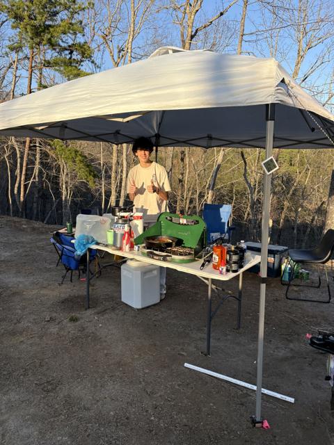 General photo from the Ridgetop Refuge cabin build, March 14, 2026