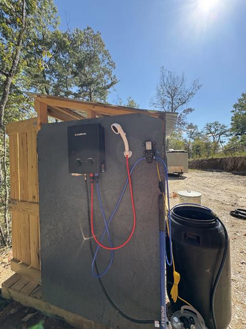 Site Work photo from the Ridgetop Refuge cabin build, October 2, 2025