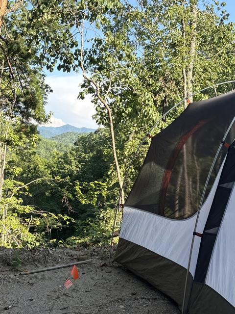 Site Work photo from the Ridgetop Refuge cabin build, July 6, 2025