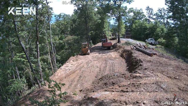 General photo from the Ridgetop Refuge cabin build, May 19, 2026