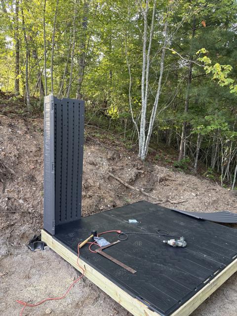 Site Work photo from the Ridgetop Refuge cabin build, July 7, 2025