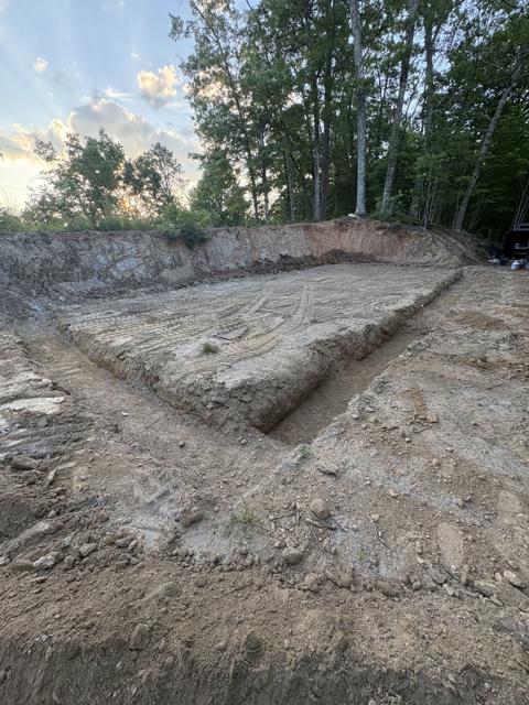 Footers dug and the site cleaned up, ready for rebar.